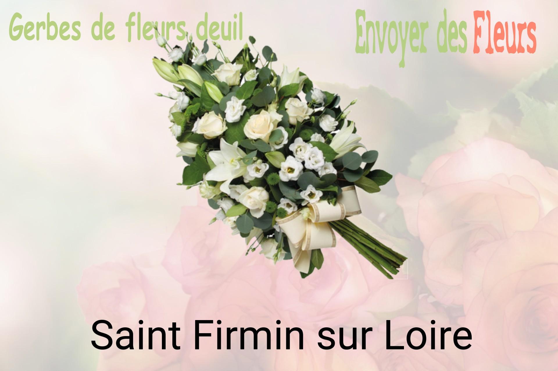 Gerbe de fleurs de deuil livrée à Saint-Firmin-sur-Loire